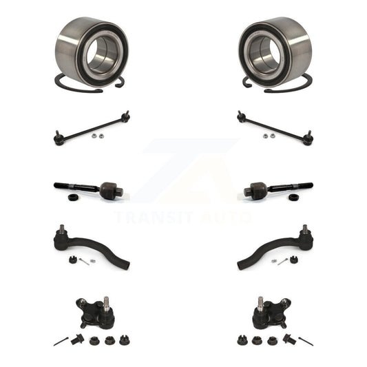 Bearing Lower Ball Joint Outer Inner Tie Rod Link Front Kit (10Pc) For Honda ILX