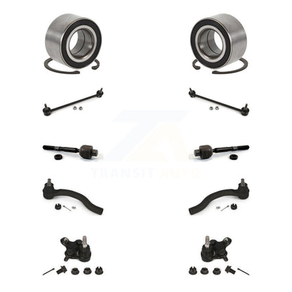 Bearing Lower Ball Joint Outer Inner Tie Rod Link Front Kit (10Pc) For Honda ILX