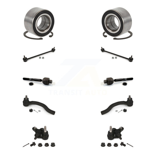 Bearing Lower Ball Joint Outer Inner Tie Rod Link Front Kit (10Pc) For Honda ILX