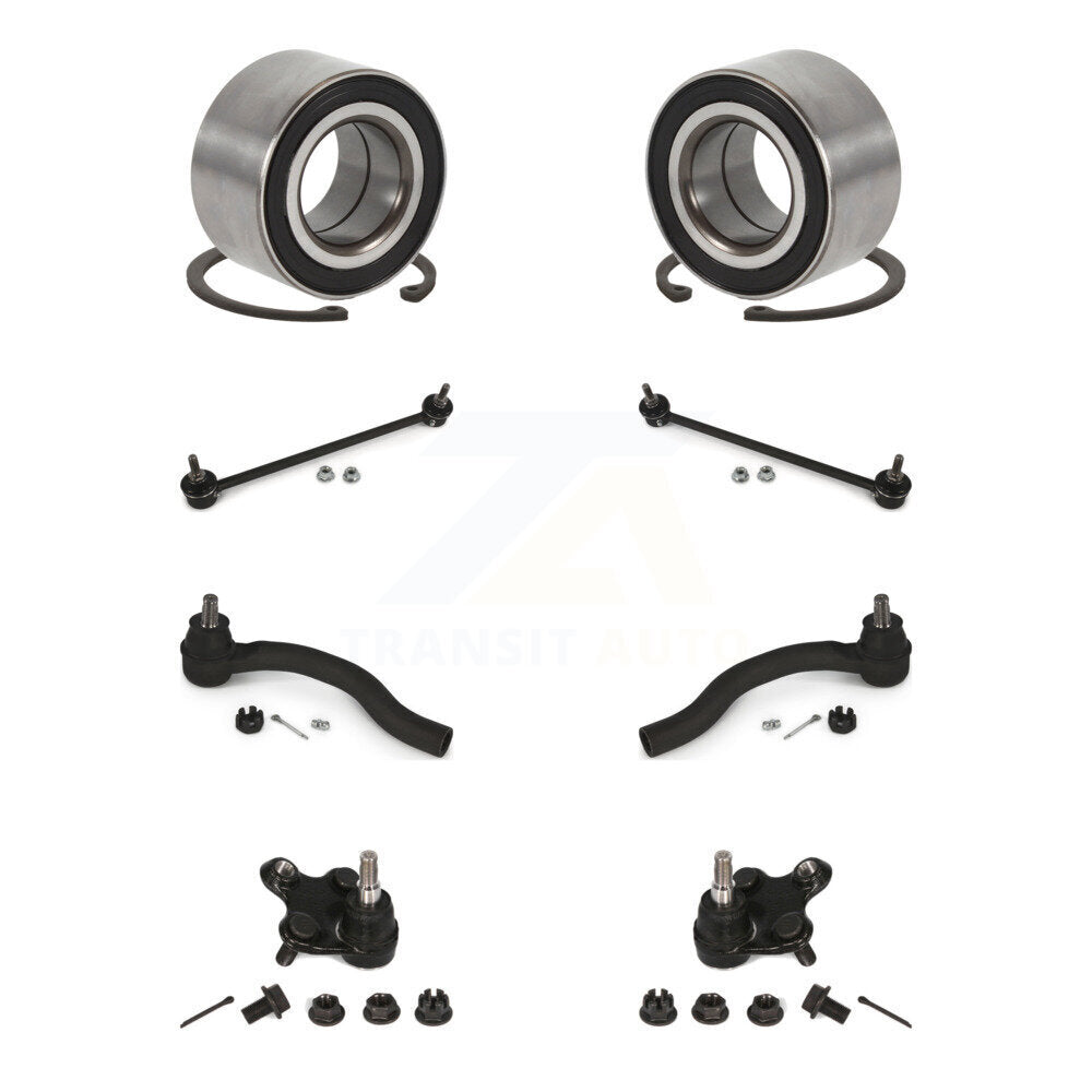 Bearing Lower Ball Joint Outer Tie Rod Link Front Kit (8Pc) For Honda Civic ILX