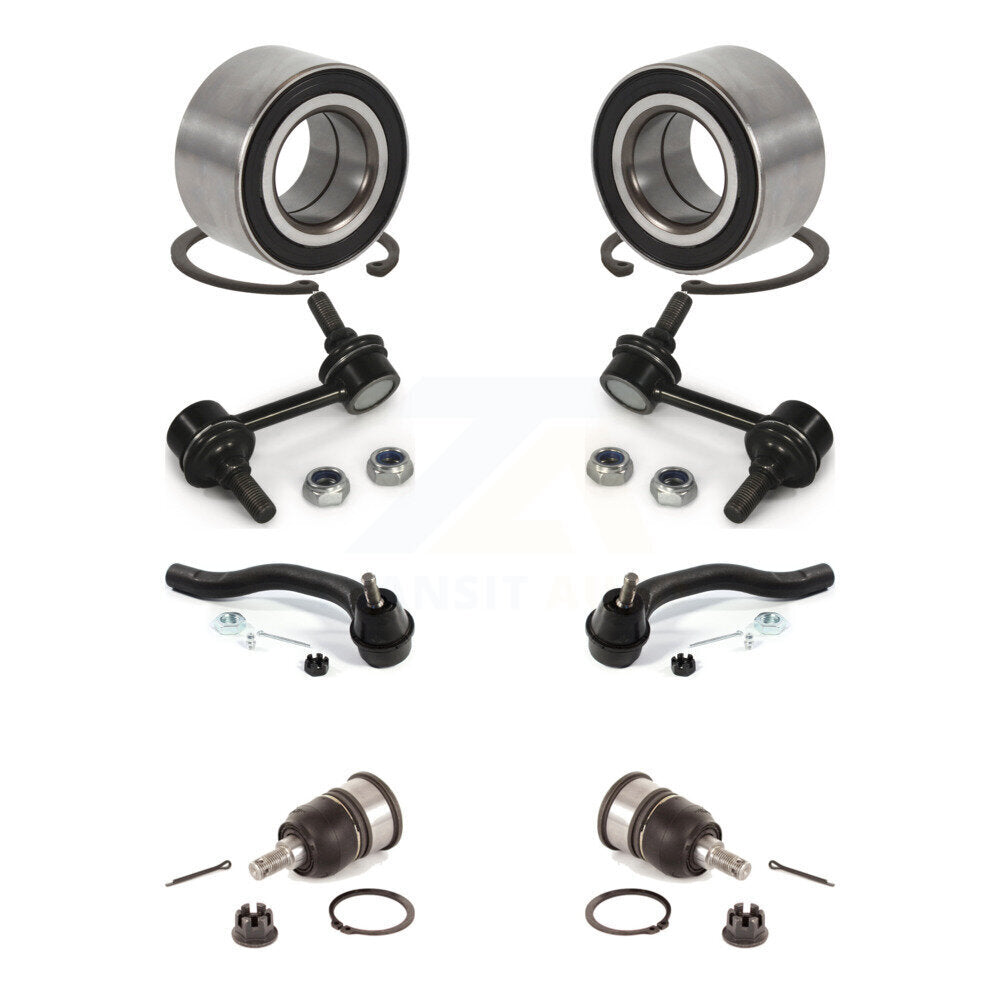 Bearing Lower Ball Joint Outer Tie Rod Link Front Kit (8Pc) For Honda Accord TSX