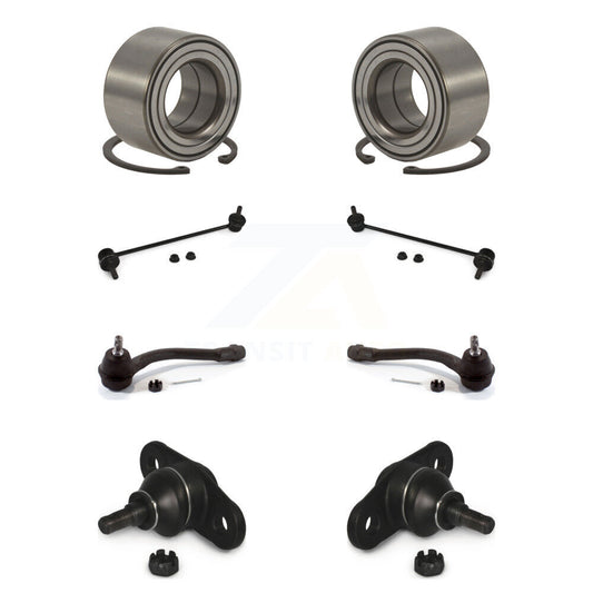 Bearing Lower Ball Joint Outer Tie Rod End Link Front Kit (8Pc) For Kia Rio Rio5