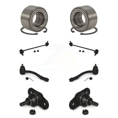 Bearing Lower Ball Joint Outer Tie Rod & Link Front Kit (8Pc) For Hyundai Accent