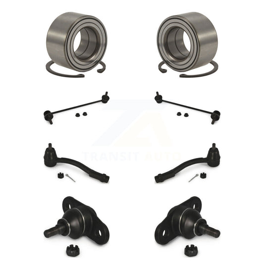 Bearing Lower Ball Joint Outer Tie Rod & Link Front Kit (8Pc) For Hyundai Accent