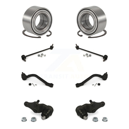 Wheel Bearing Lower Ball Joint Outer Tie Rod Link Front Kit (8Pc) For Kia Optima