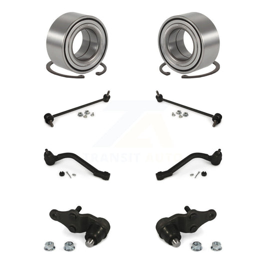 Wheel Bearing Lower Ball Joint Outer Tie Rod Link Front Kit (8Pc) For Kia Optima