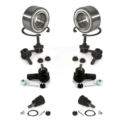 Bearing Lower Ball Joint Outer Tie Rod End Link Front Kit (8Pc) For Honda Civic