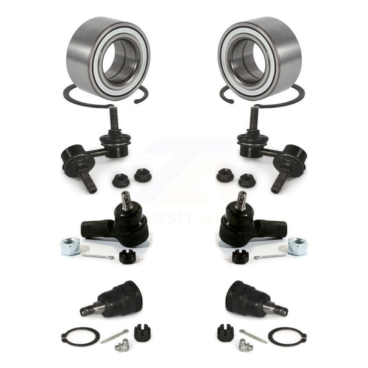 Bearing Lower Ball Joint Outer Tie Rod End Link Front Kit (8Pc) For Honda Civic