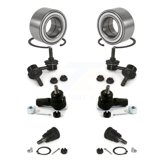 Bearing Lower Ball Joint Outer Tie Rod End Link Front Kit (8Pc) For Honda Civic