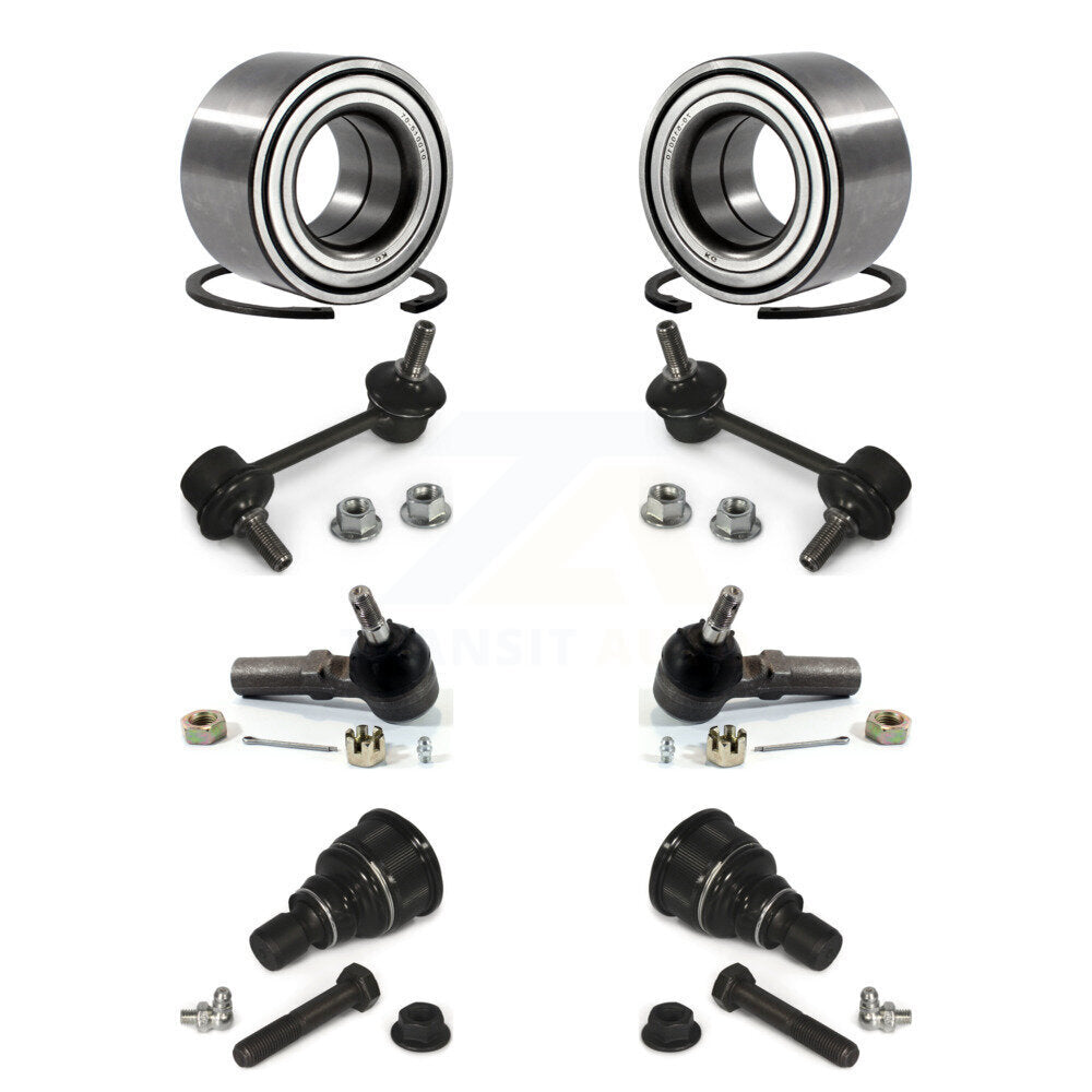 Bearing Lower Ball Joint Outer Tie Rod Link Front Kit (8Pc) For 98-02 Mazda 626