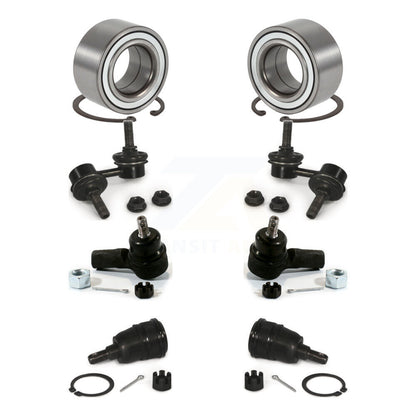 Wheel Bearing Lower Ball Joint Outer Tie Rod Link Front Kit (8Pc) For Honda CR-V