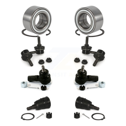 Wheel Bearing Lower Ball Joint Outer Tie Rod Link Front Kit (8Pc) For Honda CR-V