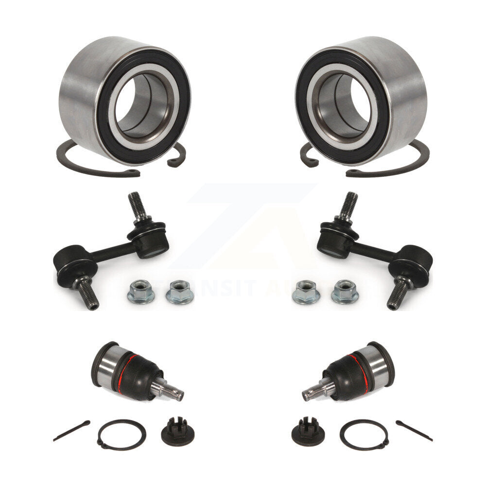 Wheel Bearing Lower Ball Joint & Sway Bar Link Front Kit For 2004-2006 Acura TL