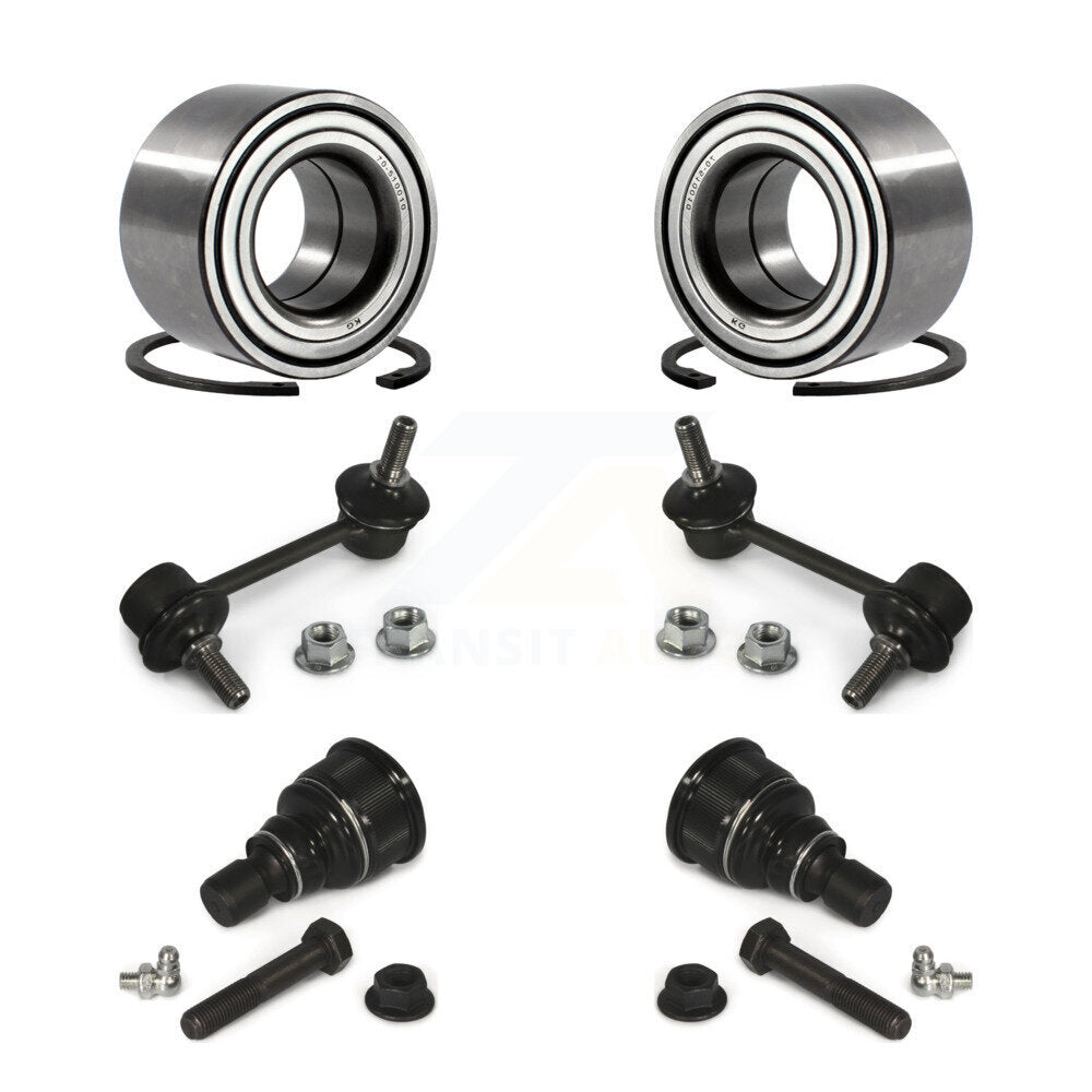Wheel Bearing Lower Ball Joint & Sway Bar Link Front Kit For 1998-2002 Mazda 626