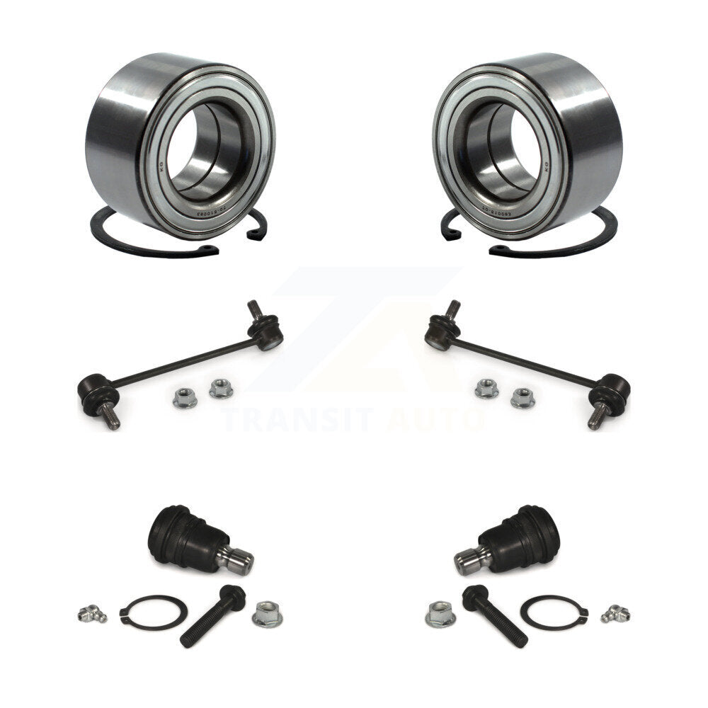 Wheel Bearing Lower Ball Joint & Sway Bar Link Front Kit For 2010-2013 Kia Soul
