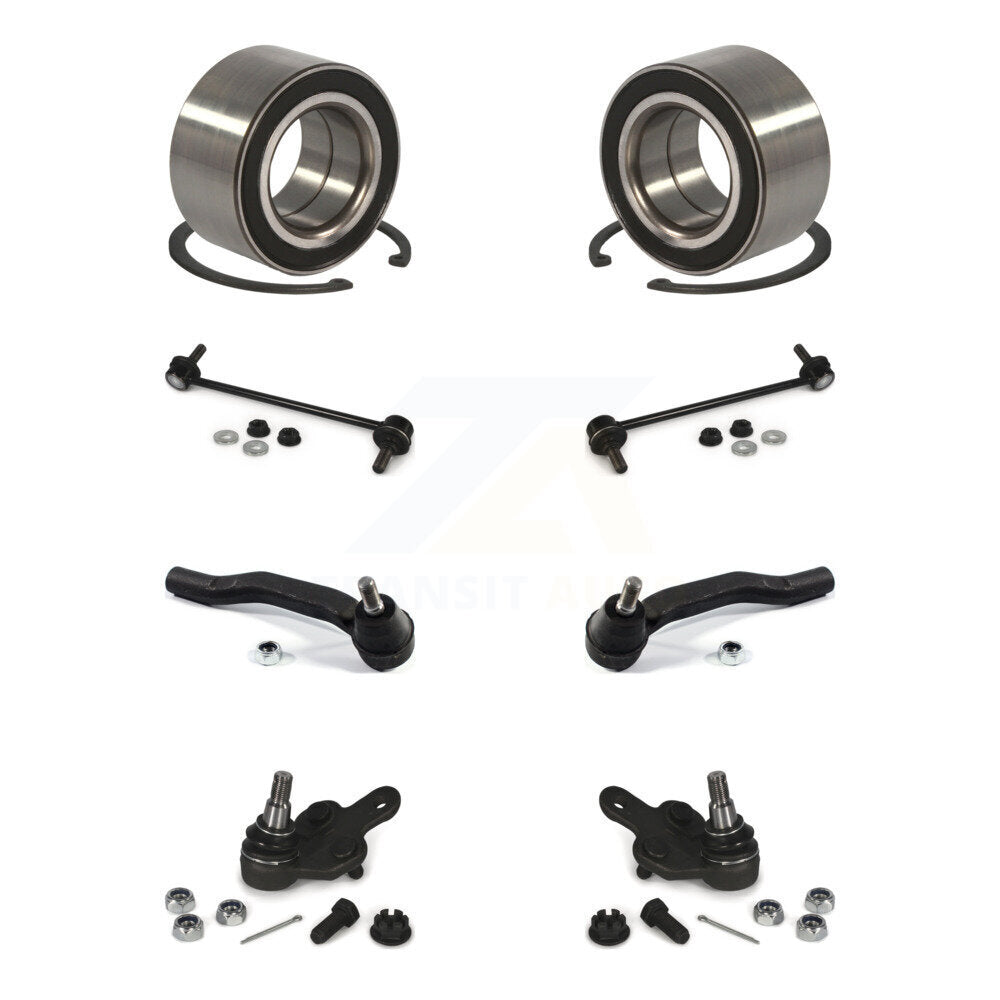 Bearing Lower Ball Joint Outer Tie Rod & Link Front Kit (8Pc) For Toyota Sienna