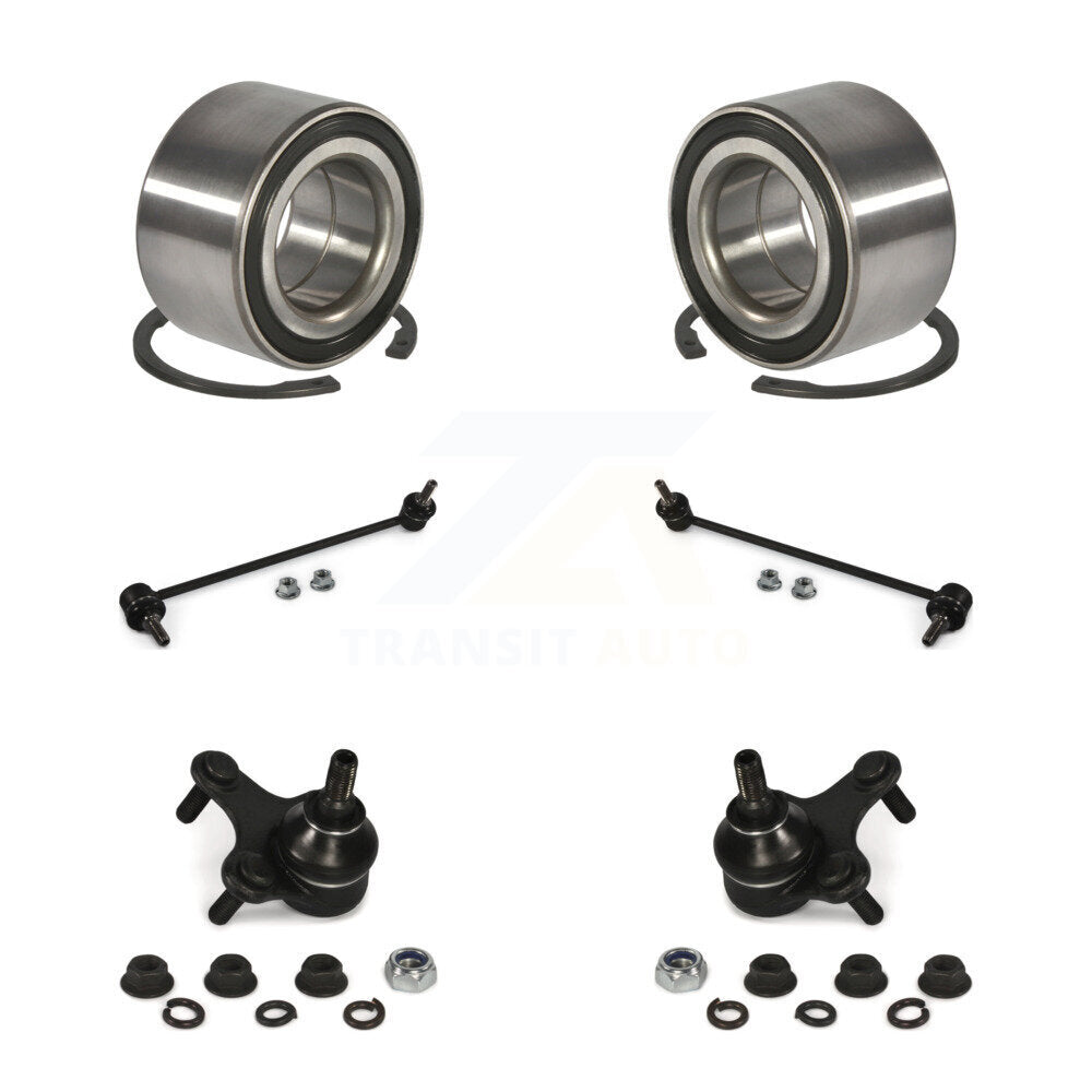Wheel Bearing Lower Ball Joint Sway Bar Link Front Kit For Volkswagen Jetta GTI