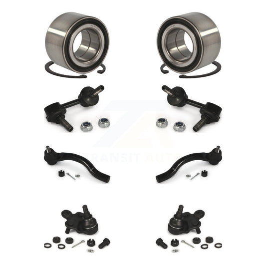 Bearing Lower Ball Joint Outer Tie Rod End Link Front Kit (8Pc) For Honda Civic