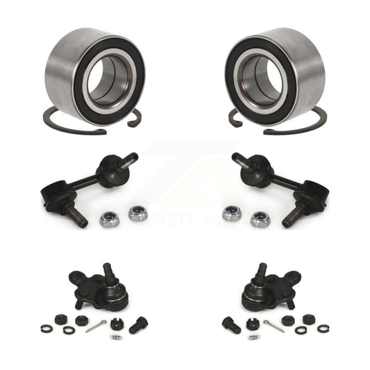 Bearing Lower Ball Joint Sway Bar Link Front Kit (6Pc) For Honda Civic Acura CSX
