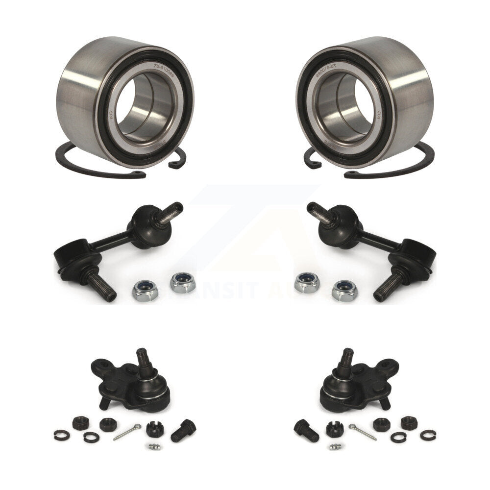 Bearing Lower Ball Joint & Link Front Kit (6Pc) For 06-11 Honda Civic 1.3L 1.8L