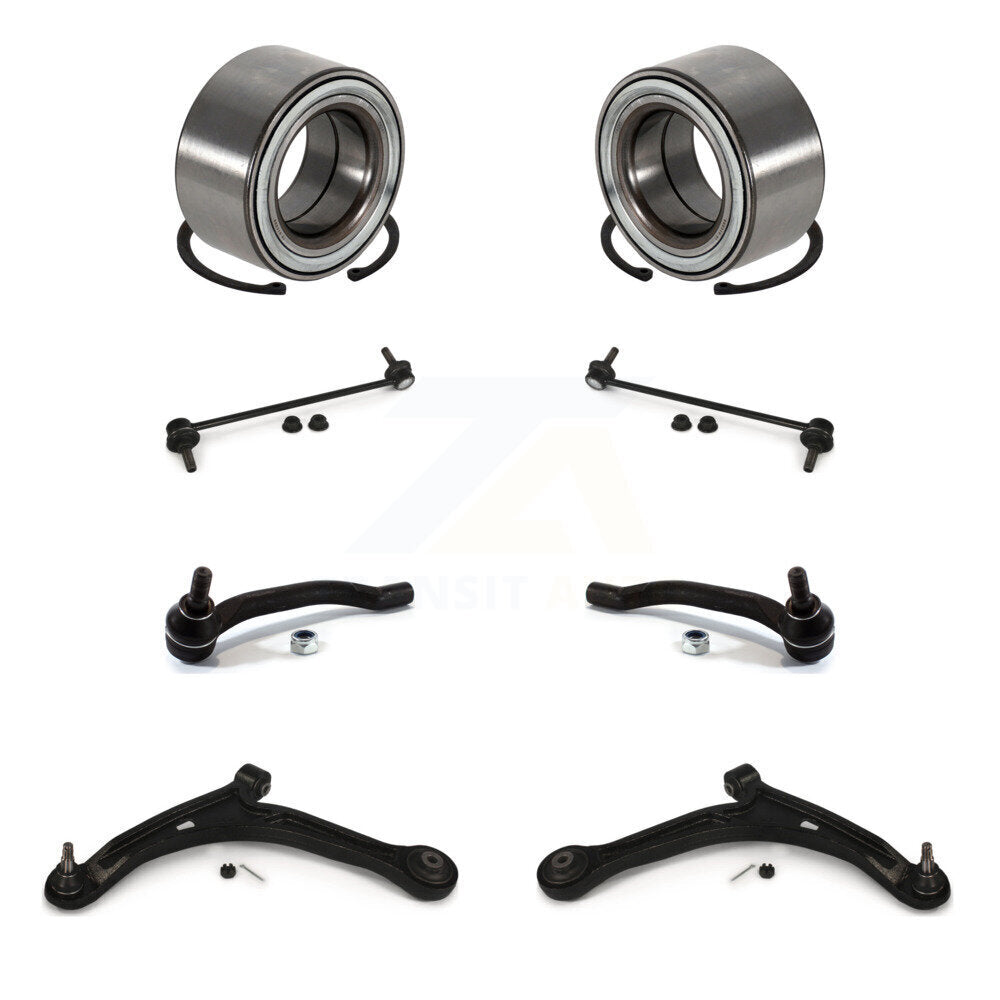 Bearing Lower Control Arm Outer Tie Rod Link Front Kit (8Pc) For Honda Pilot MDX