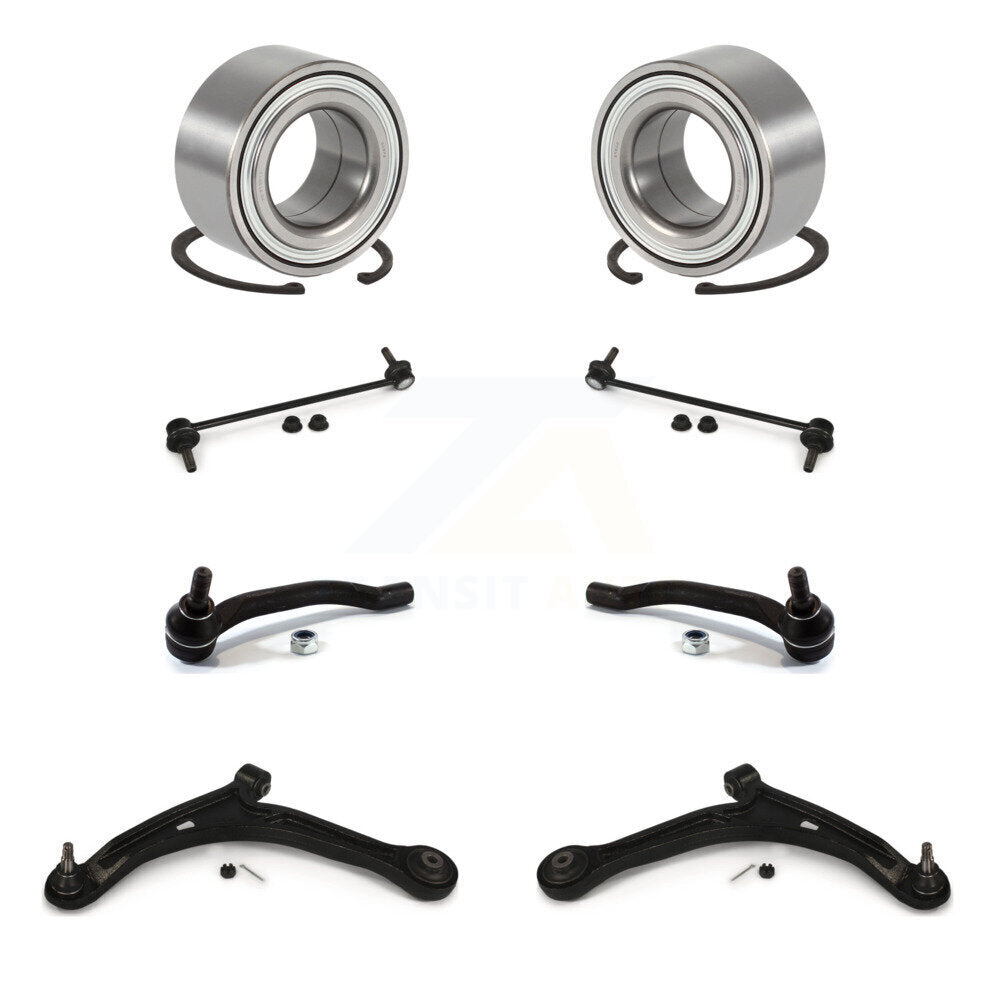 Bearing Lower Control Arm Outer Tie Rod Link Front Kit (8Pc) For Honda Pilot MDX