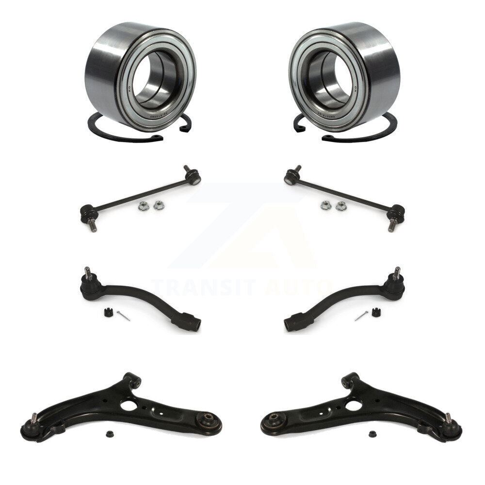 Bearing Lower Control Arm Outer Tie Rod Link Front Kit (8Pc) For Hyundai Elantra