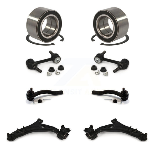 Bearing Lower Control Arm Outer Tie Rod & Link Front Kit (8Pc) For Ford Edge MKX