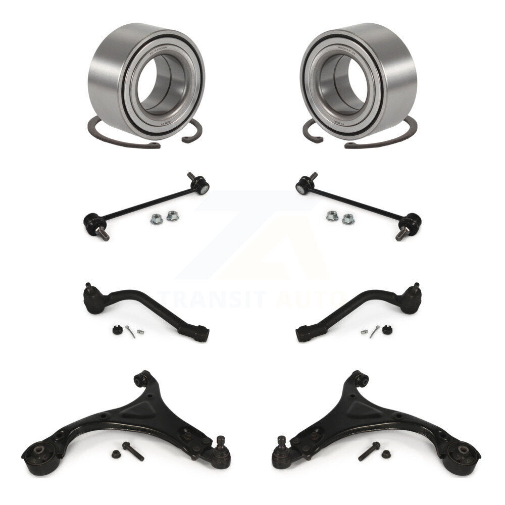 Bearing Lower Control Arm Outer Tie Rod Link Front Kit (8Pc) For Hyundai Sonata