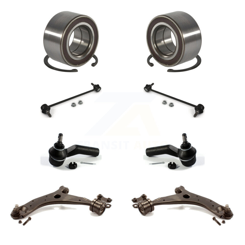 Bearing Lower Control Arm Outer Tie Rod Link Front Kit (8Pc) For Mazda 3 5 Sport