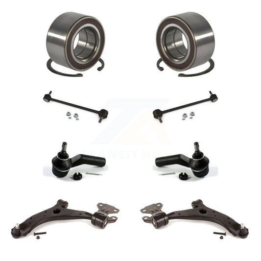 Bearing Lower Control Arm Outer Tie Rod & Link Front Kit (8Pc) For Mazda 3 Sport