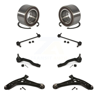 Bearing Lower Control Arm Outer Tie Rod & Link Front Kit (8Pc) For 11-14 Mazda 2