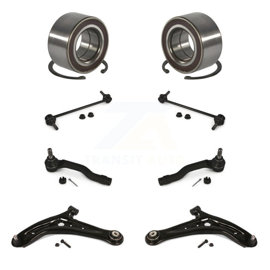 Bearing Lower Control Arm Outer Tie Rod & Link Front Kit (8Pc) For 11-14 Mazda 2