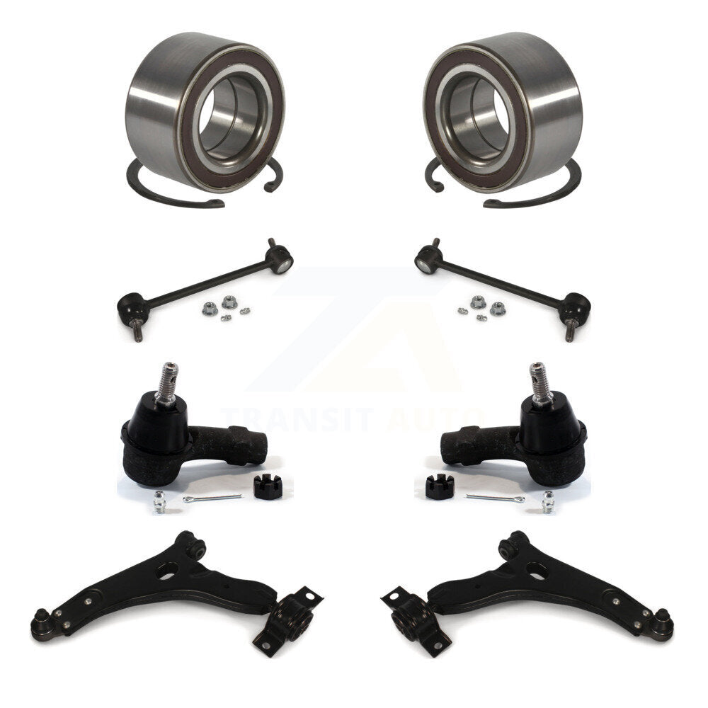 Bearing Lower Control Arm Outer Tie Rod End Link Front Kit (8Pc) For Ford Focus