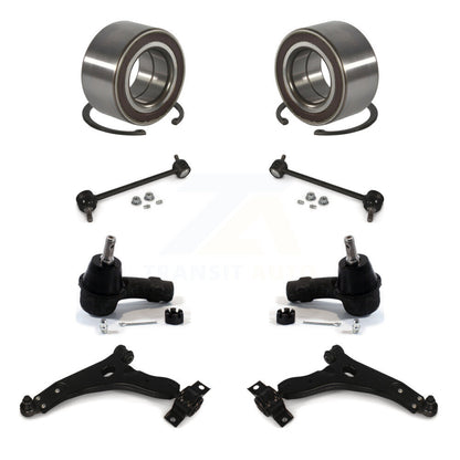 Bearing Lower Control Arm Outer Tie Rod End Link Front Kit (8Pc) For Ford Focus