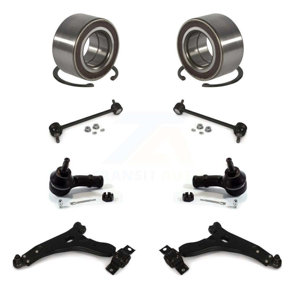Bearing Lower Control Arm Outer Tie Rod End Link Front Kit (8Pc) For Ford Focus