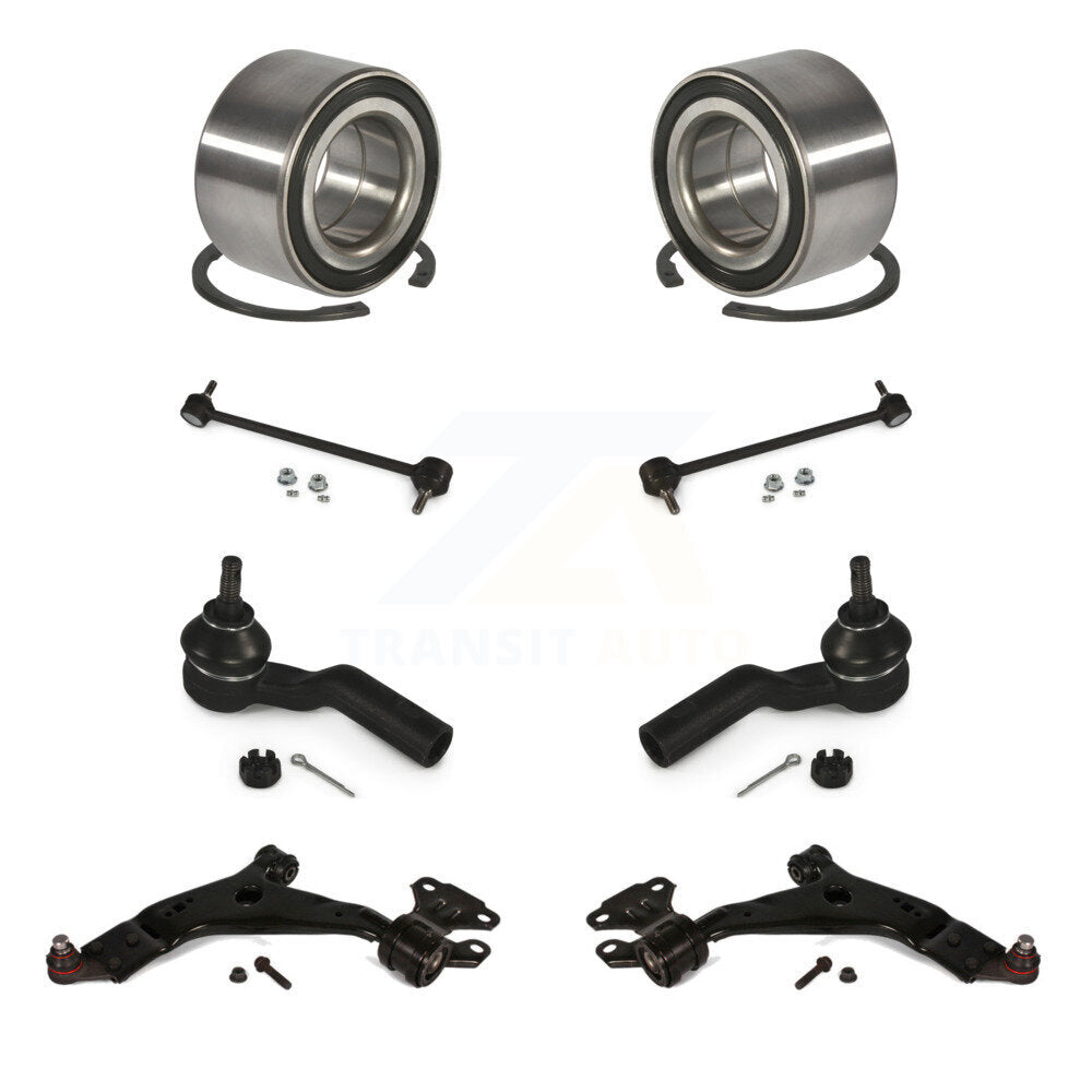 Bearing Lower Control Arm Outer Tie Rod End Link Front Kit (8Pc) For Ford Escape