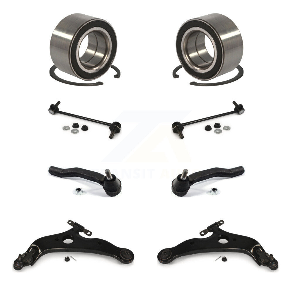 Bearing Lower Arm Outer Tie Rod Link Front Kit (8Pc) For 2004-2010 Toyota Sienna