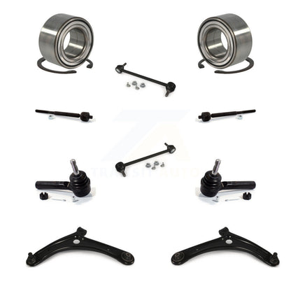 Bearing Lower Arm Outer Inner Tie Rod End Link Front Kit (10Pc) For Jeep Patriot