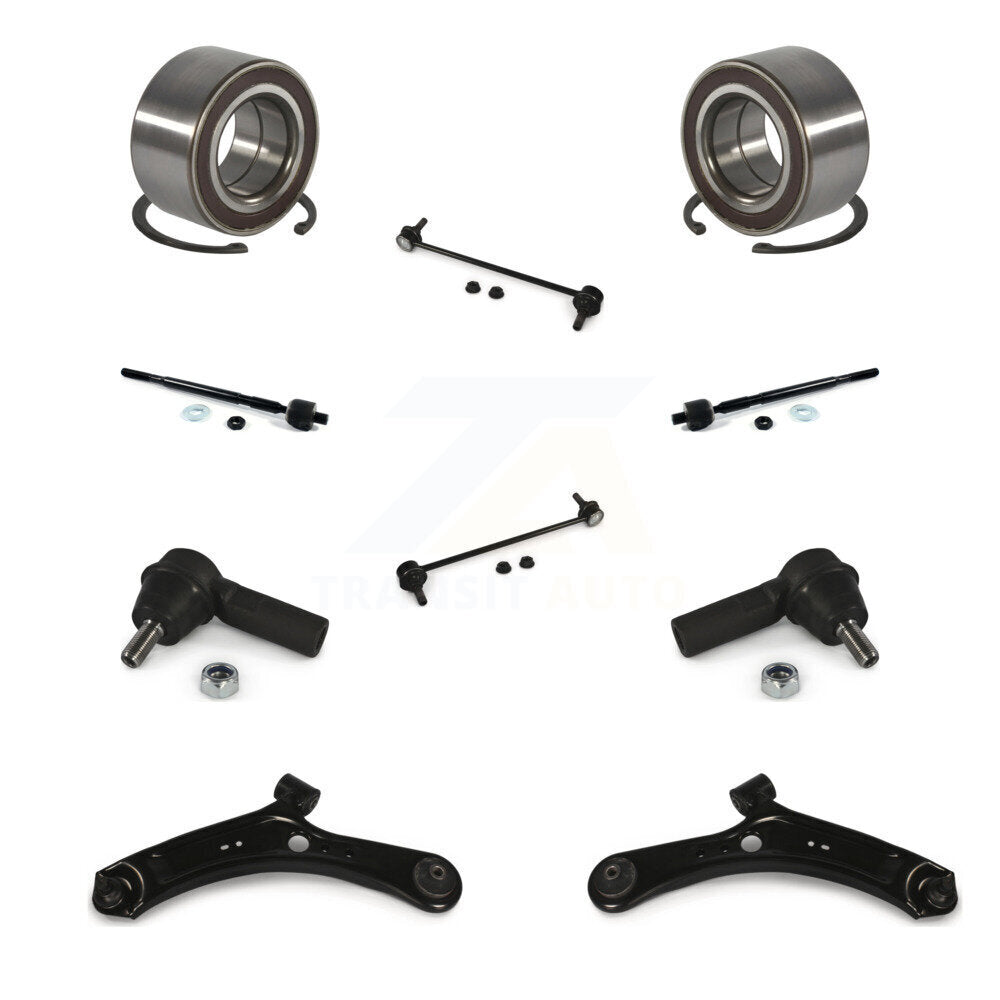 Wheel Bearing Lower Arm Outer Inner Tie Rod Link Front Kit (10Pc) For Suzuki SX4