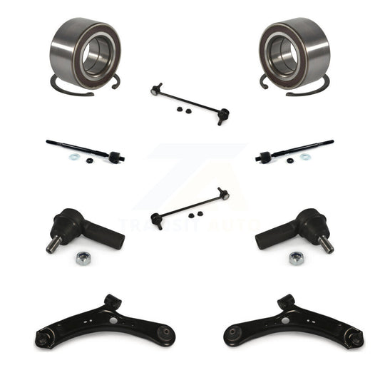 Wheel Bearing Lower Arm Outer Inner Tie Rod Link Front Kit (10Pc) For Suzuki SX4