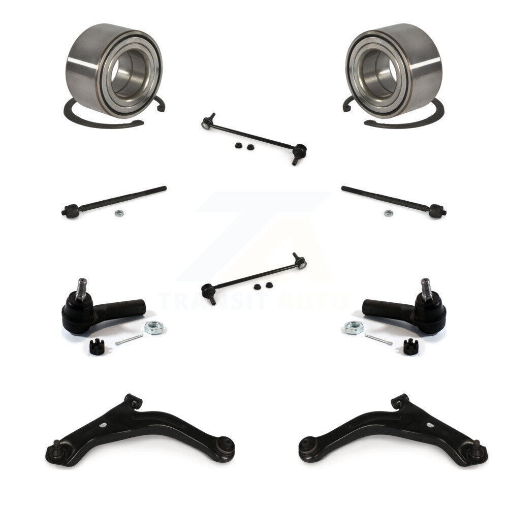 Bearing Lower Arm Outer Inner Tie Rod End Link Front Kit (10Pc) For Ford Escape