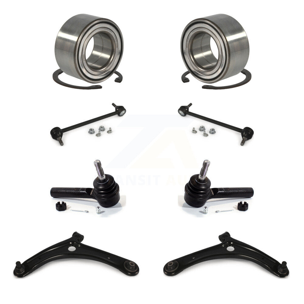 Bearing Lower Arm Outer Tie Rod & Link Front Kit (8Pc) For Jeep Patriot Compass