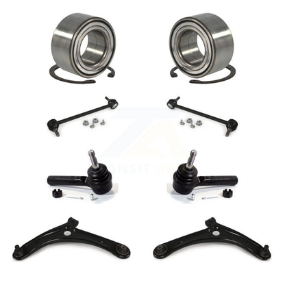 Bearing Lower Arm Outer Tie Rod & Link Front Kit (8Pc) For Jeep Patriot Compass