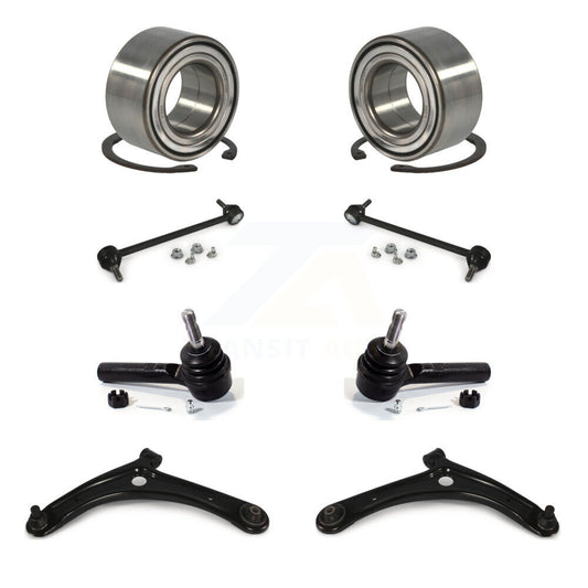 Bearing Lower Arm Outer Tie Rod & Link Front Kit (8Pc) For Jeep Patriot Compass