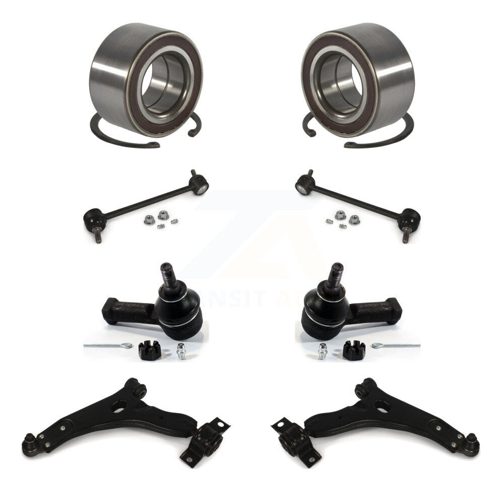 Bearing Lower Control Arm Outer Tie Rod End Link Front Kit (8Pc) For Ford Focus