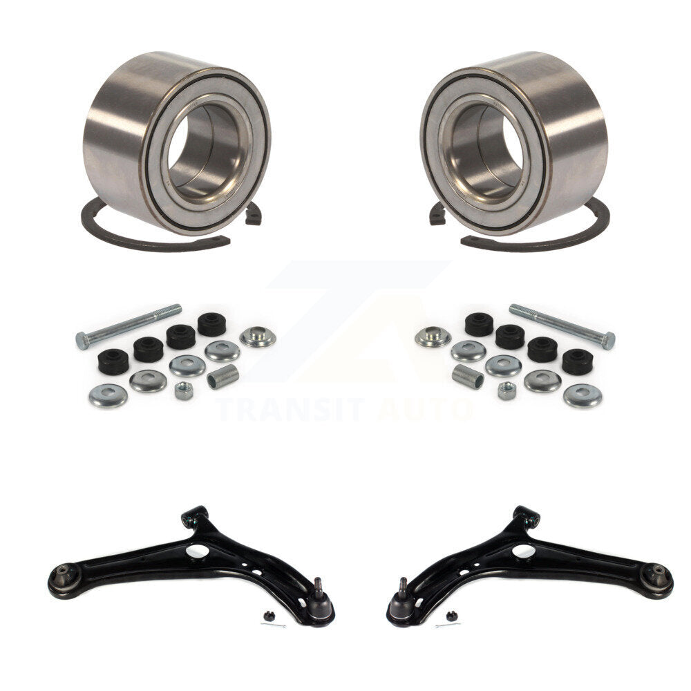 Wheel Bearing Lower Control Arm with Ball Joint & Link Front Kit For Toyota Echo
