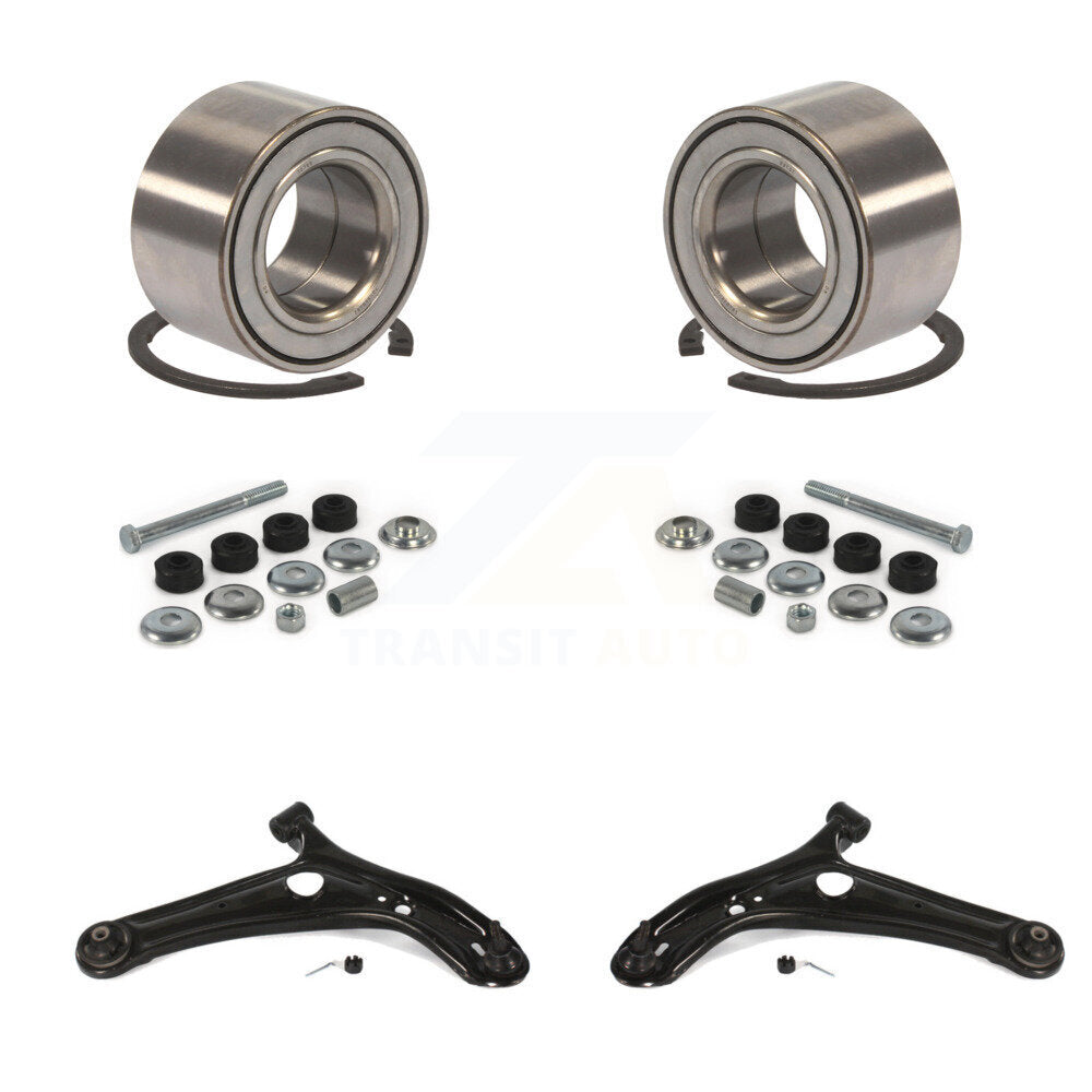 Wheel Bearing Lower Control Arm with Ball Joint & Link Front Kit For Toyota Echo