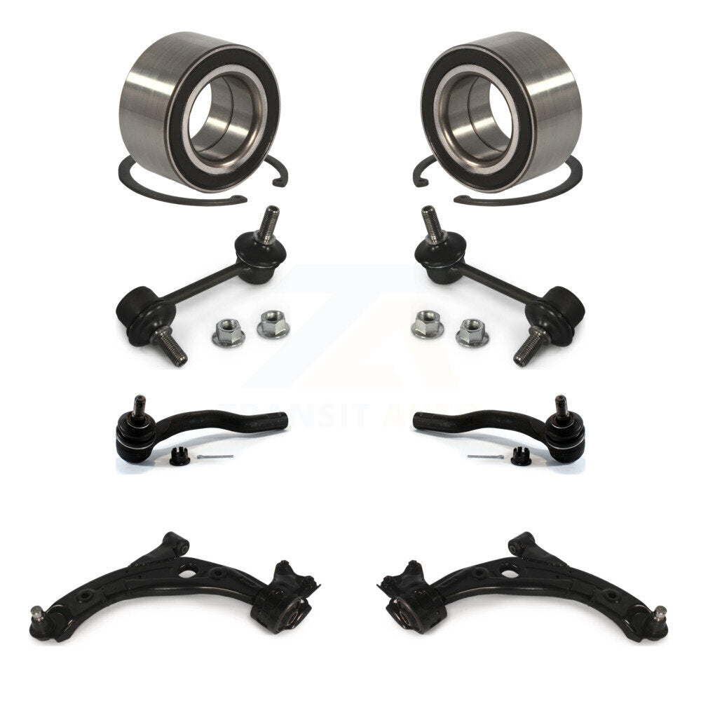 Bearing Lower Control Arm Outer Tie Rod End Link Front Kit (8Pc) For Mazda CX-7