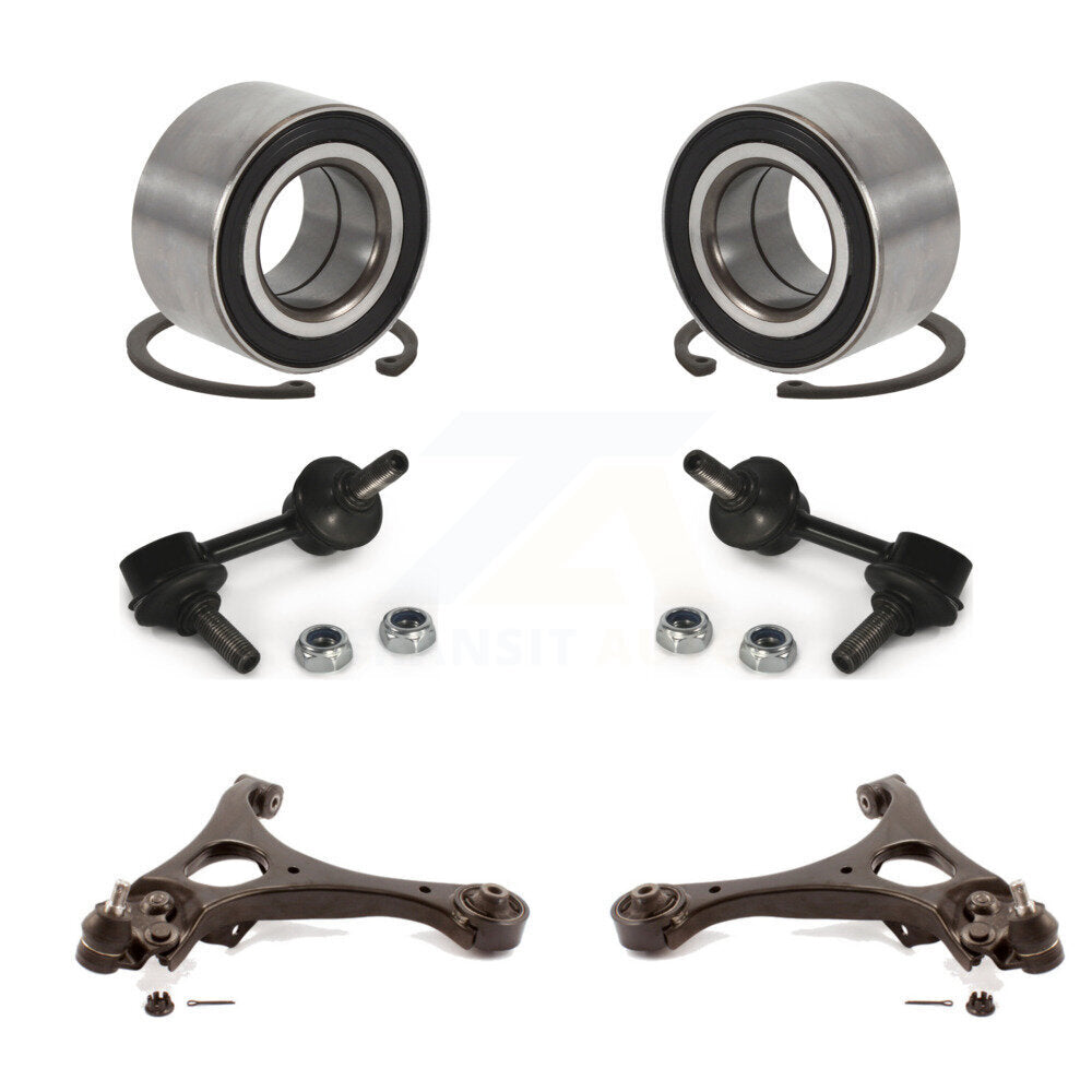 Bearing Lower Control Arm with BJ & Link Front Kit (6Pc) For 2006-2011 Acura CSX
